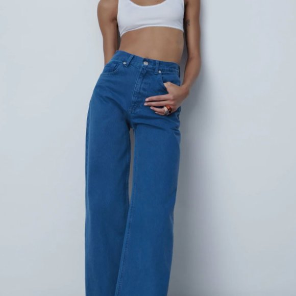 Wide Leg Vintage 70's Denim Jeans - Picture 5 of 5